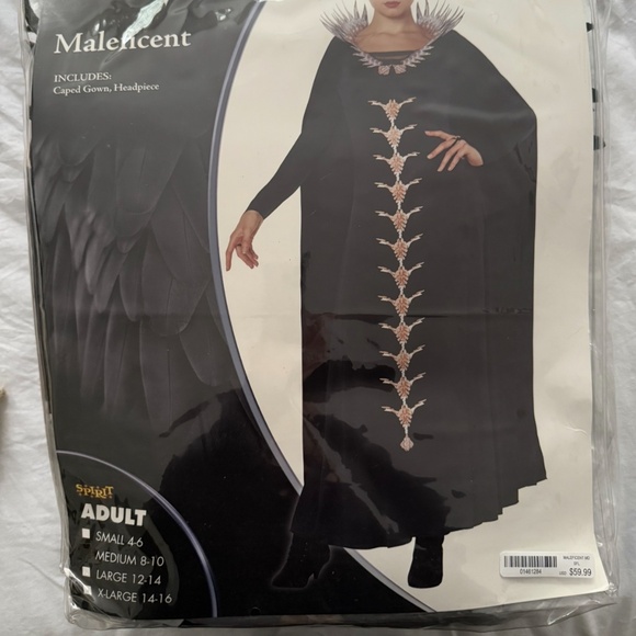 Spirit Halloween Store Maleficent costume NWT.  Size Medium - Picture 2 of 2